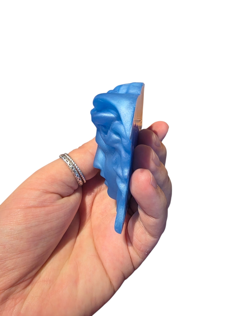 Versace Inspired Medusa In Blue Resin - Art, Home Decor - Picture 3 of 5
